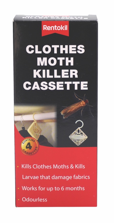 Clothes Moth Killer Cassette - Pack 4