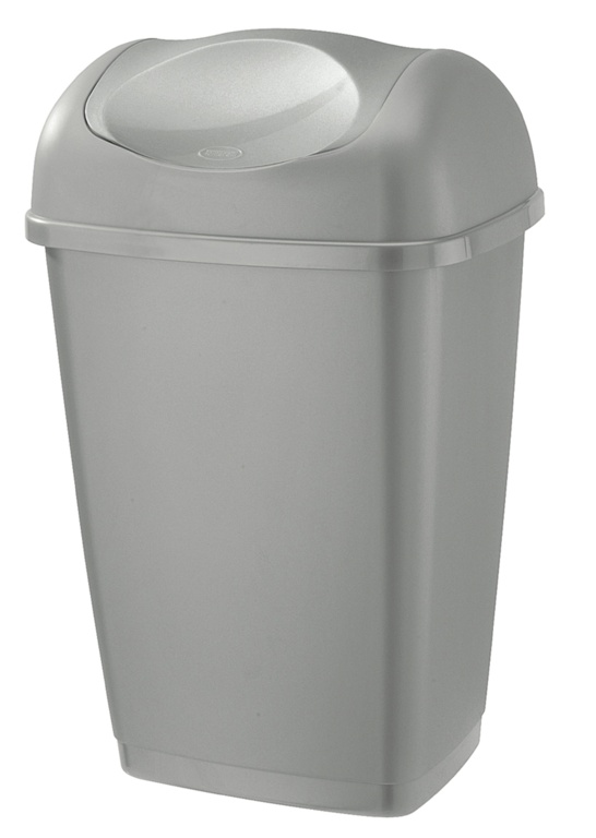 Swing Top Bin 50L - Platinum