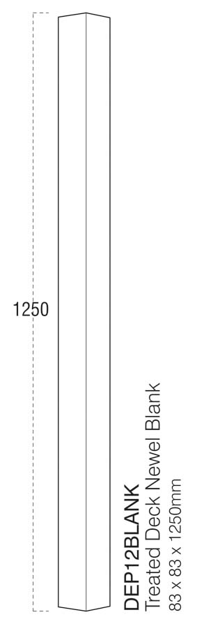 Decking Newel Post Square