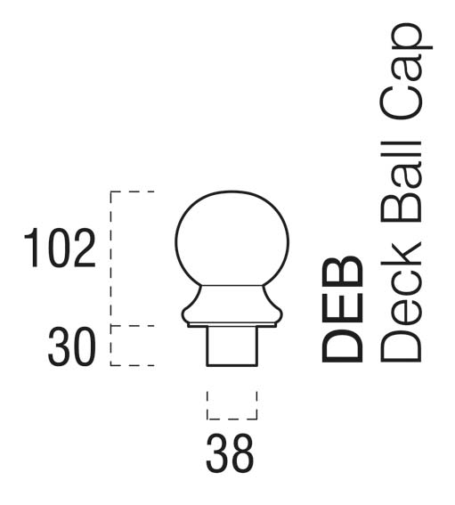 Decking Newel Ball Cap