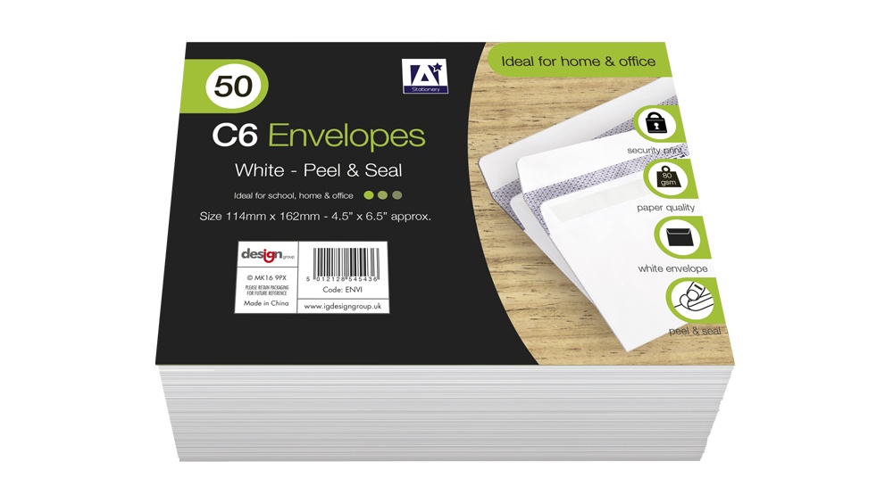 C6 Envelopes - Pack 50