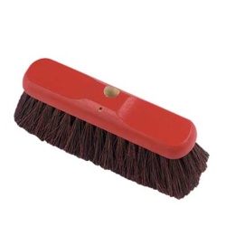 Stiff Red Bassine Broom - 11"