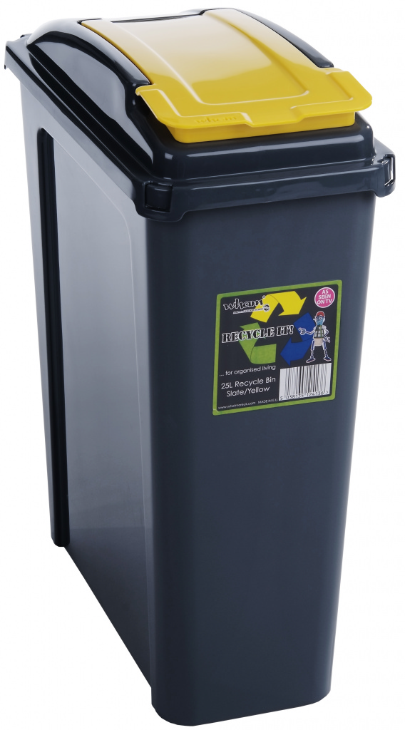 Recycling Bin 25Ltr - Yellow