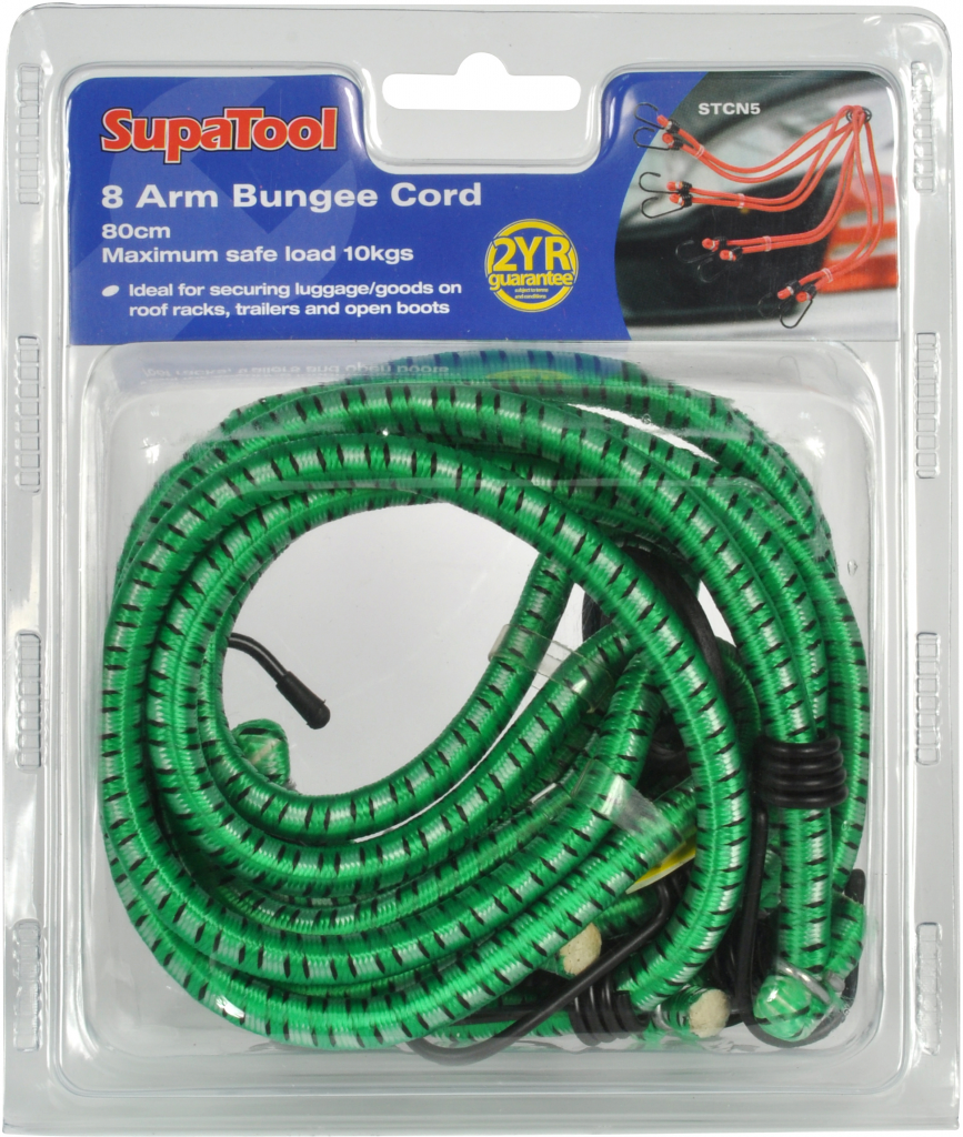 8 Arm Bungee Cord - 80cm