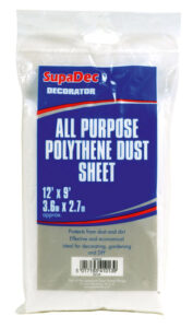 All Purpose Polythene Dust Sheets - 12' x 6'