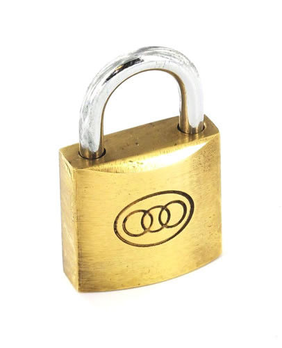 Tricircle Brass Padlock - 32mm 6 Pack