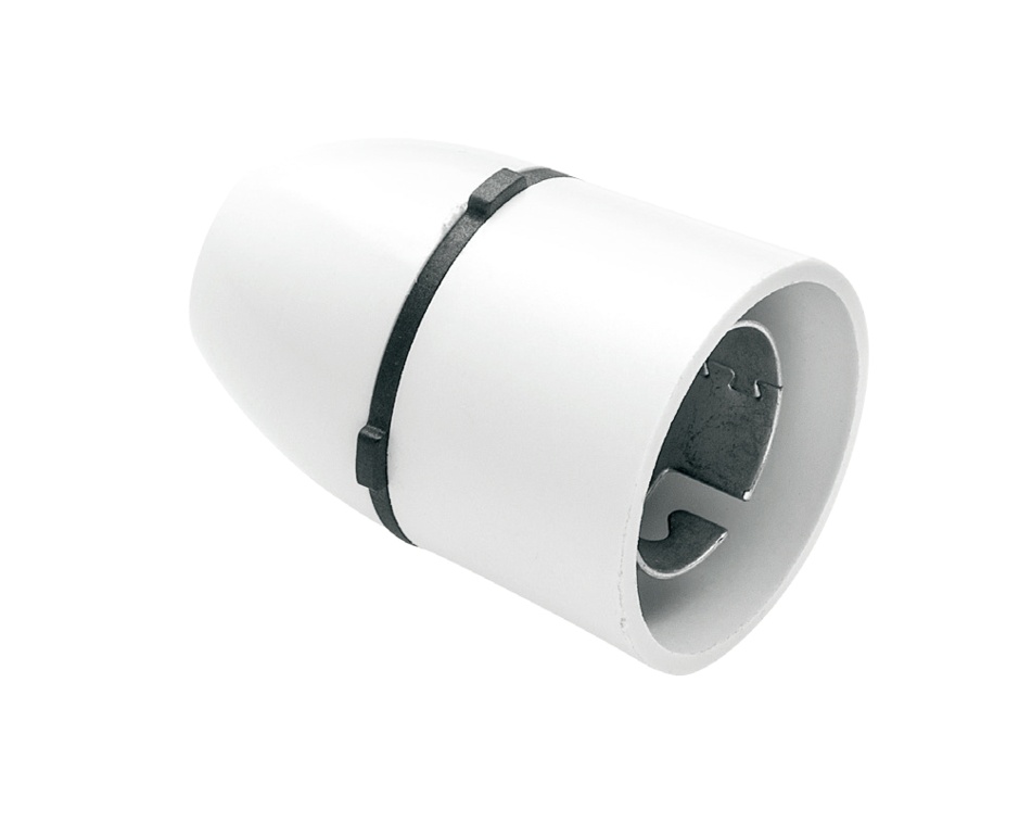 T2 Cord Grip Lampholder White - Pre-Packed