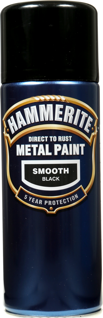 Metal Paint 400ml Aerosol - Smooth Black