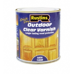 Quick Dry Outdoor Clear Varnish Satin - 250ml