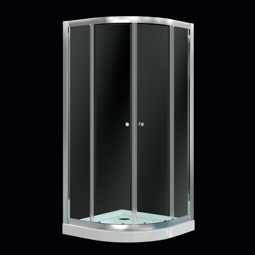 Twin Sliding Door Shower Enclosure Quad - 1850mmx900mm