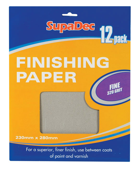 Finishing Paper - 12 sheets, Assorted