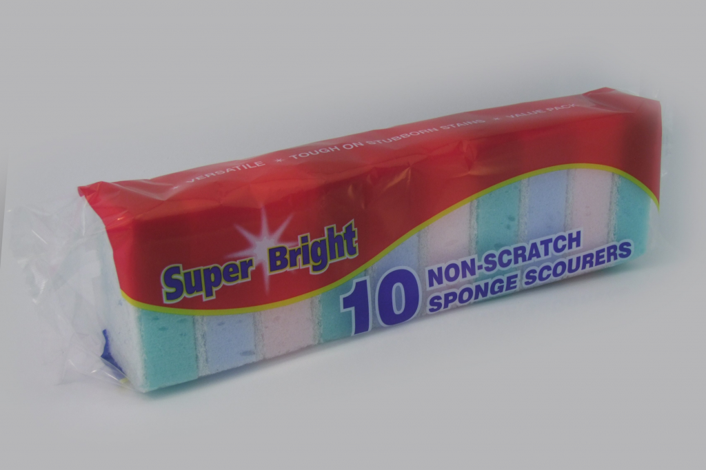 Non Scratch Sponge Scourers - Pack 10