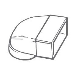 Elbow Female Round Connector - 4"/100mm/110x54mm