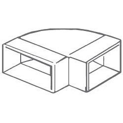 Horizontal Bend 90 Degree - 110x54mm