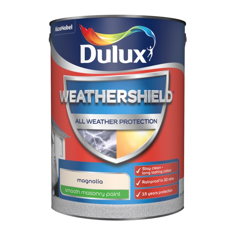 Weathershield Smooth Masonry Paint 5L - Magnolia