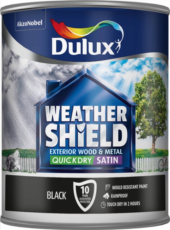 Weathershield Quick Dry Satin 750ml - Black