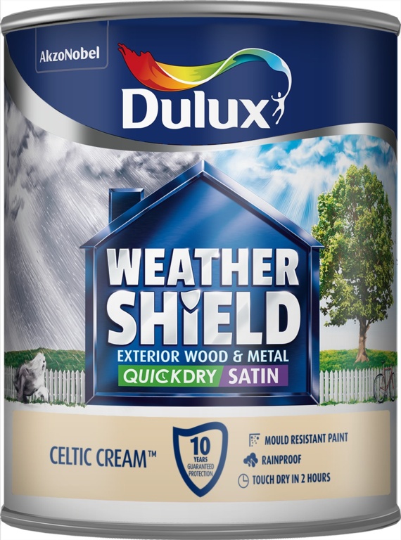 Weathershield Quick Dry Satin 750ml - Celtic Cream