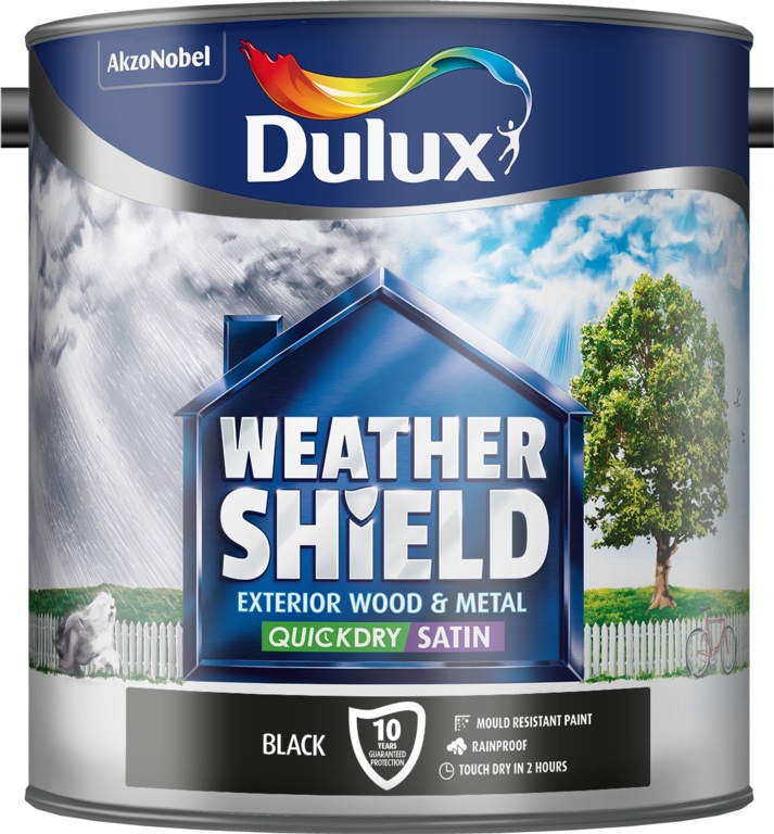 Weathershield Quickdry Satin 2.5L - Black