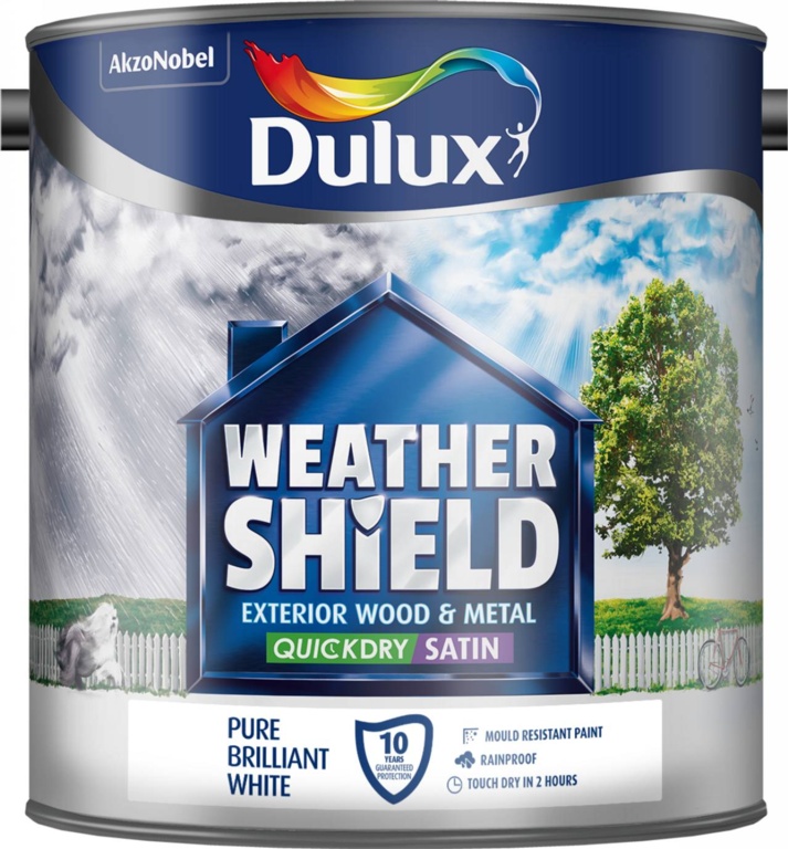 Weathershield Quick Dry Satin 2.5L - Pure Brilliant White