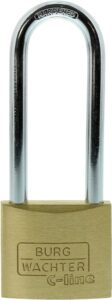 Mid Security Brass Padlock - Long Shackle - 40mm