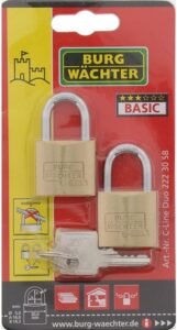 Light Security Brass Padlock Multi-Pack Keyed Alike - 2 x 30mm