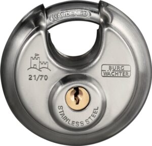 Heavy Security Closed Shackle Disc Padlock - 70mm