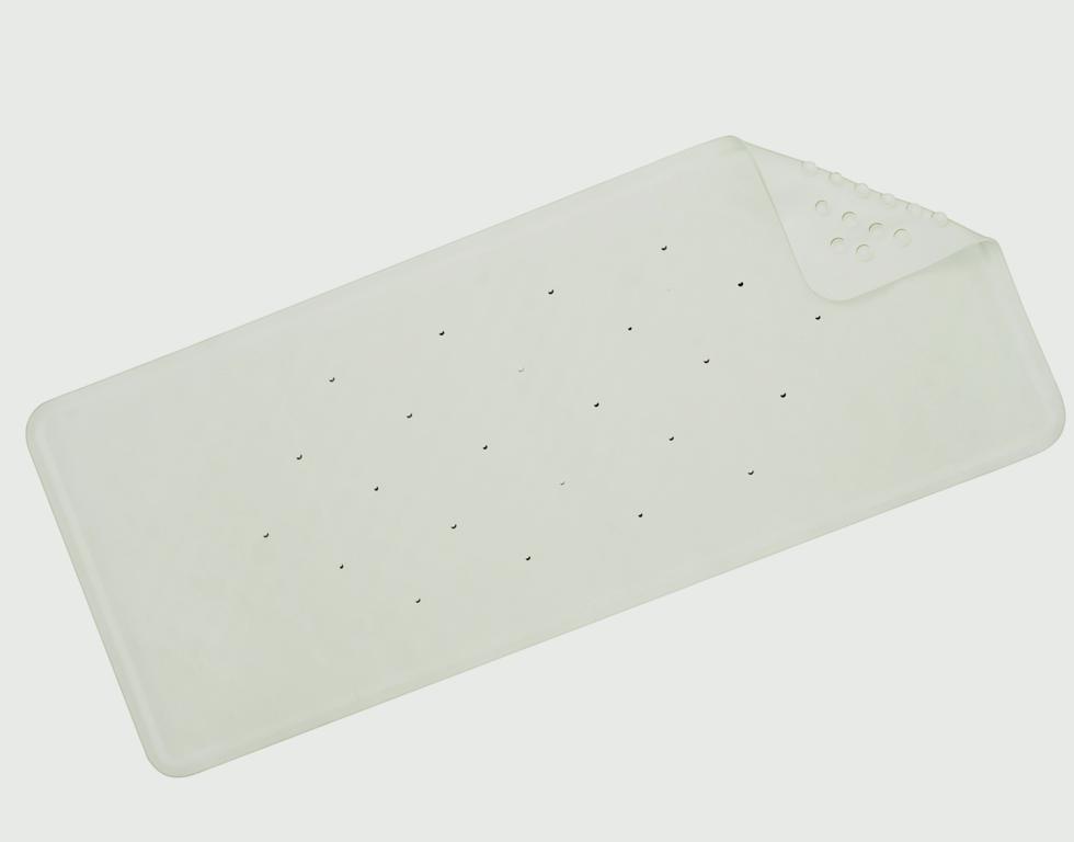 Basics Rubber Bath Mat - White 740mm x 340mm