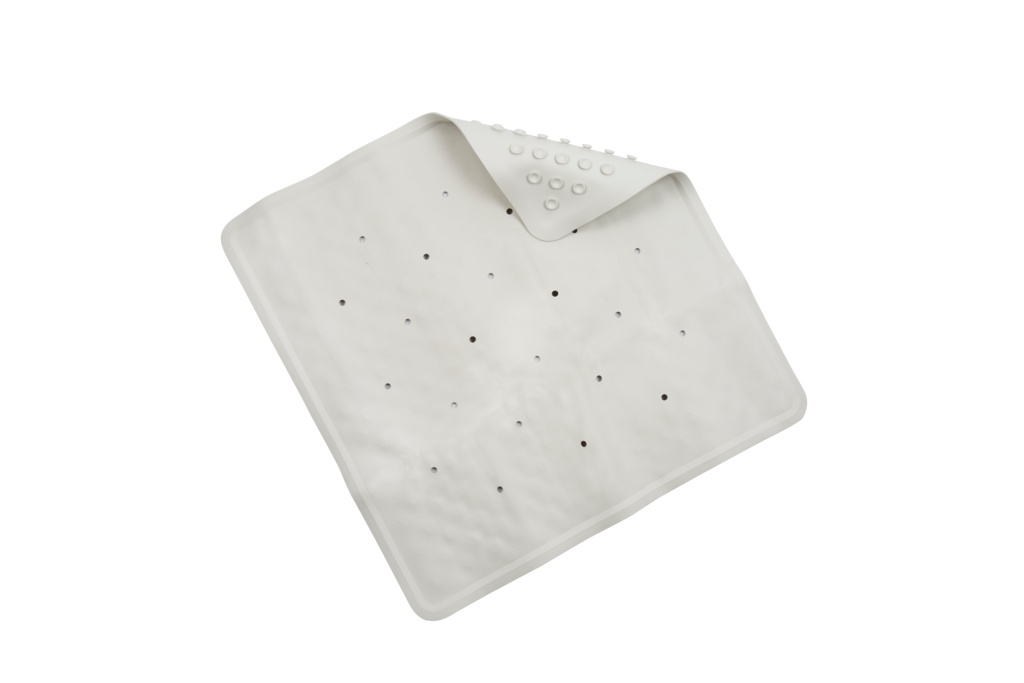 Basics Rubber Shower Mat - White