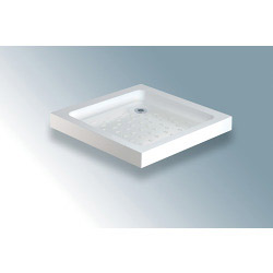 High Wall ABS Cap Stone Resin Shower Trays - 760 x 760 x 80mm