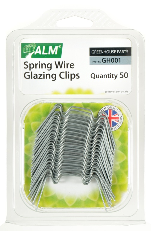 Spring Wire Glazing Clips - Pack of 50