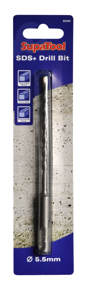 Slotted Drill Shaft (SDS) Masonry Drill Bits - 5.5x160mm