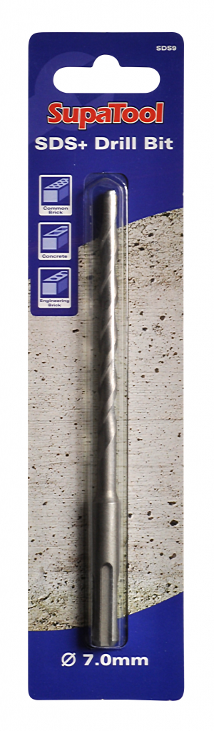 Slotted Drill Shaft (SDS) Masonry Drill Bits - 7x160mm