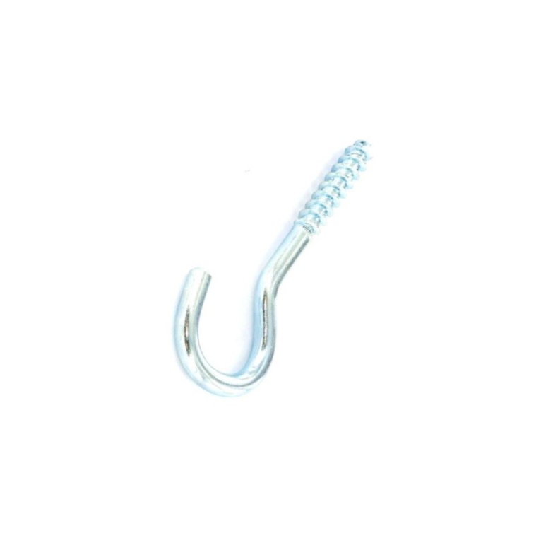 Screw Hooks Zinc Plated (2) - 80mm