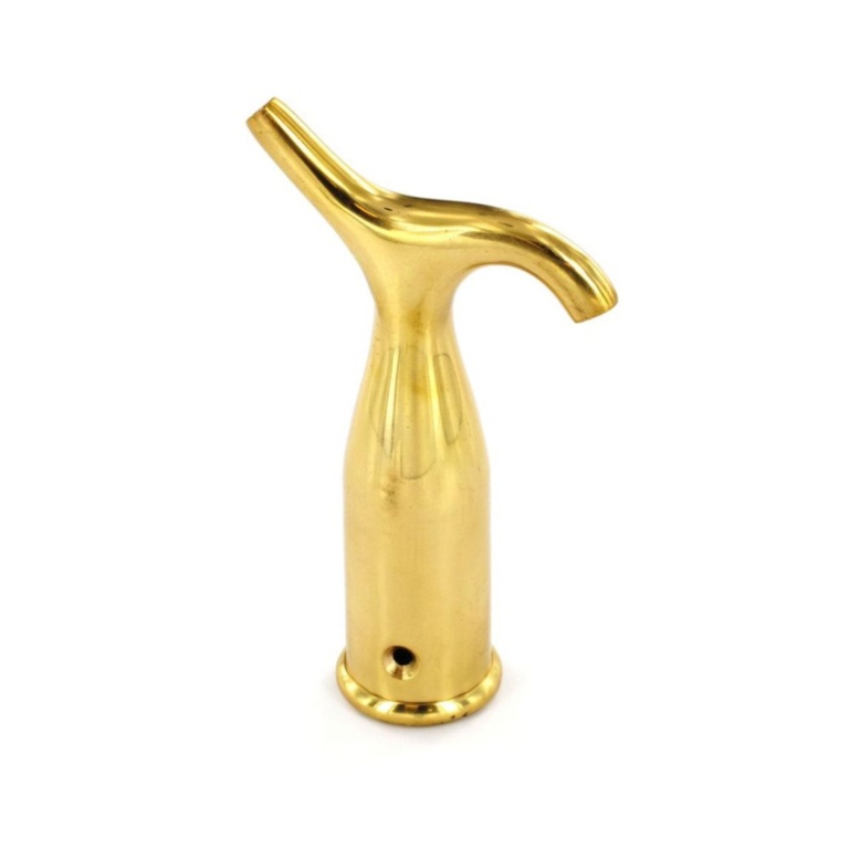 Brass Pole Hook - 125mm