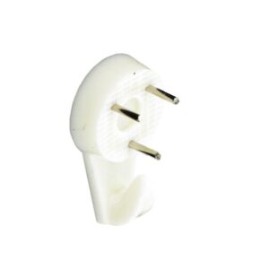 Hard Wall Picture Hooks White (3) - 30mm