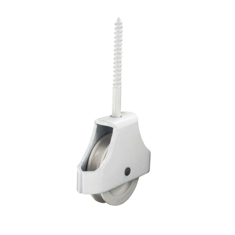 Single Screw-In Pulley White - 45mm