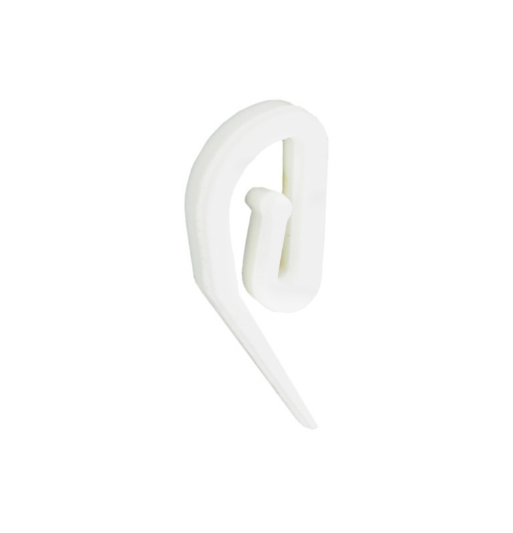 Plastic Curtain Hooks - White S6430