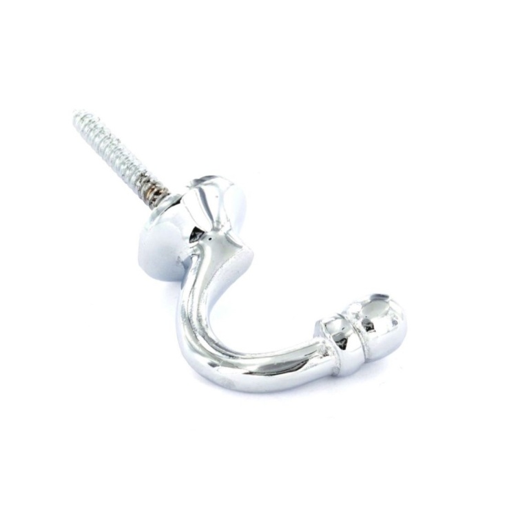 Chrome Ball End Hooks (2) - 40mm