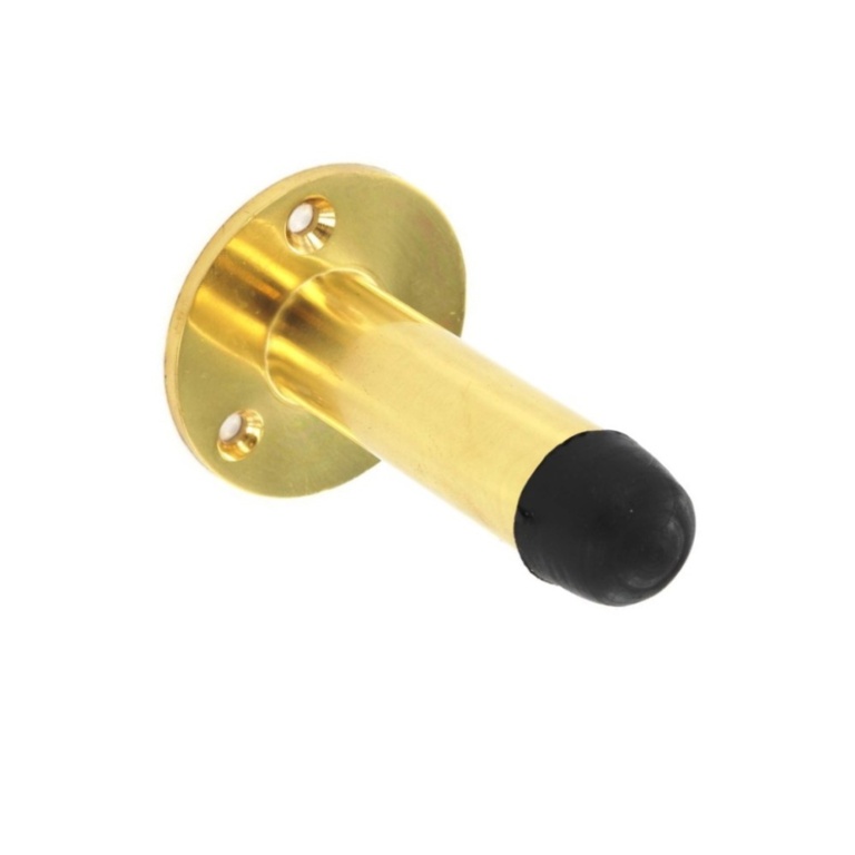 Brass Projection Door Stop - 63mm