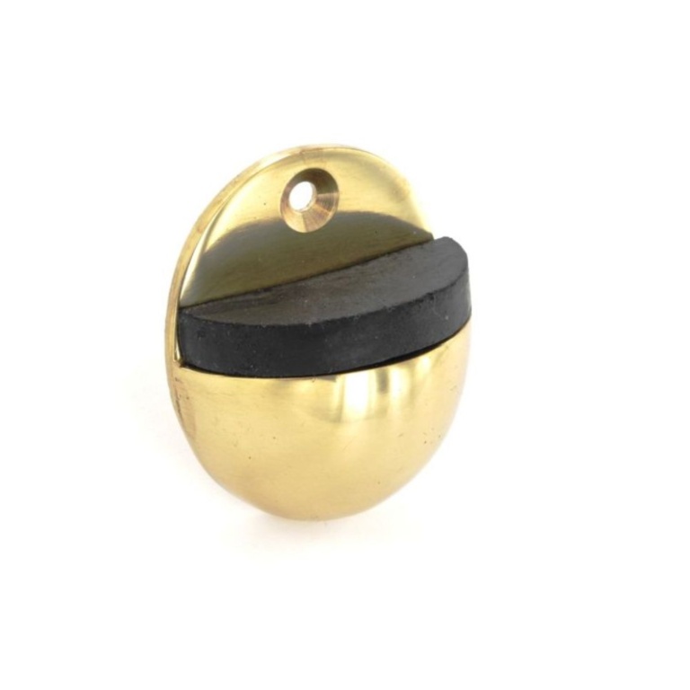 Brass Oval Door Stop - 50mm
