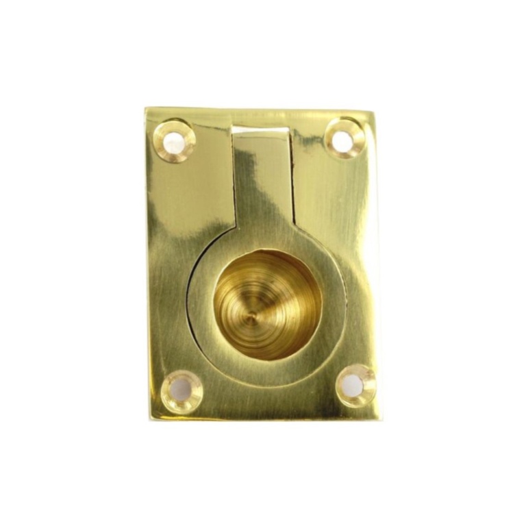 Brass Flush Ring Handle - 50mm