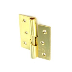 Rising Butt Hinges RH Brass Plated (Pair) - 75mm