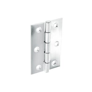 Steel Butt Hinges Polished Chrome Plated (Pair) - 100mm