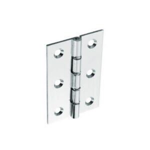 Chrome Plated D.S.W. Brass Hinges (Pair) - 75mm