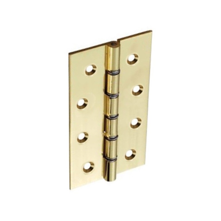Polished D.S.W. Brass Hinges (Pair) - 100mm