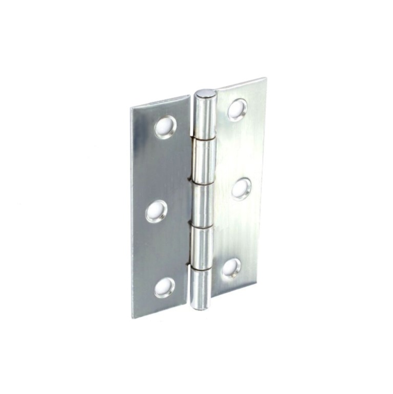 Steel Butt Hinges Zinc Plated - 75mm (Pair)