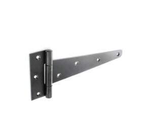 Heavy Black Tee Hinges (Pair) - 200mm (8")