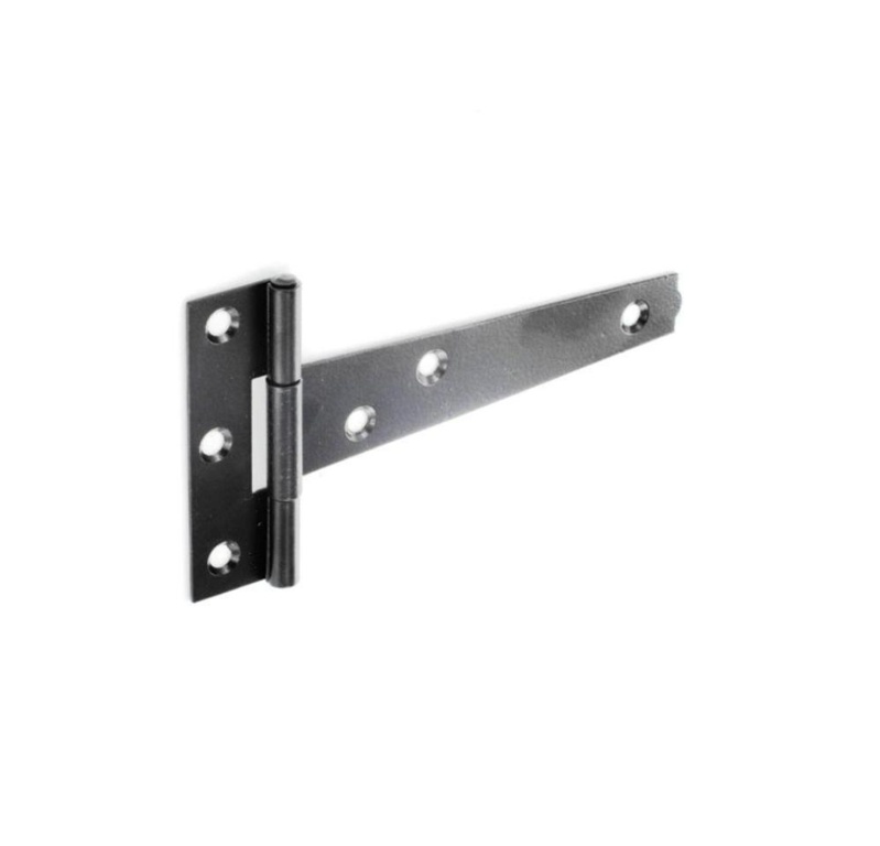 Tee Hinges Light Black (Pair) - 200mm (8")