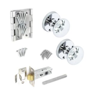 Chrome Mortice Knob Pack