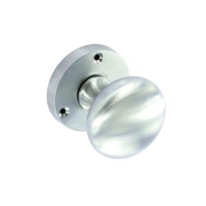 Satin Chrome Mortice Knobs (Pair) - 60mm